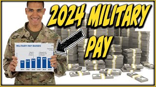 2024 Military Pay chart  What will you make [upl. by Yrrok]