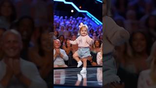 Worlds Best Dance by a Baby Girl Wows the Judges on AGT 😍 agt shorts [upl. by Siuqramed]