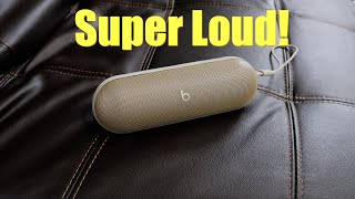 New Beats Pill Unboxing amp Review with Sound Test Gold Champagne  Crazy Loud Bluetooth Speakers [upl. by Runkel951]