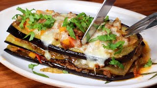 Dont cook eggplant until you see this recipe Easy and Cheap Eggplant Beef Recipe [upl. by Catto]