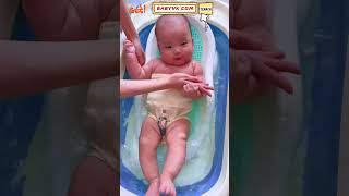 Can’t Find a Safe Way to Bathe Your Newborn Discover the Newborn Baby Bathing Chair baby [upl. by Ulland321]