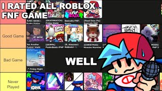 Rate All ROBLOX FNF GAME [upl. by Piggy]