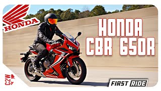 2019 Honda CBR 650R  First Ride [upl. by Nnayllek142]