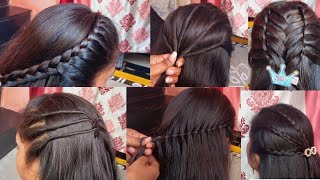 Five 5 beautiful design Hairstyle long hair design Hairstyleshairstyles hair Nirmala Hairstyles [upl. by Burr]