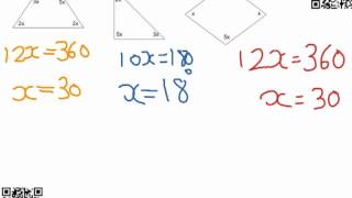 Forming and solving equations from angles [upl. by Silverman111]