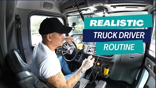 Realistic Truck Driver Routine [upl. by Drofxer]