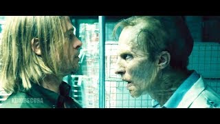 World War Z 2013  Zombie Vs Gerry in the Lab Scene [upl. by Aitnas]