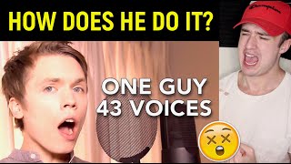 One Guy 43 Voices with music  Roomie REACTION [upl. by Nivra]