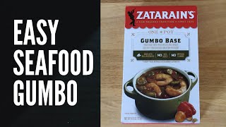 Easy Seafood Gumbo  Zatarains Gumbo Base [upl. by Adnuahs]