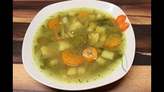 Gemüsesuppe mit Sellerie Karotte Lauch Kartoffel usw  lecker amp gesund diehobbykoche [upl. by Ayiak299]