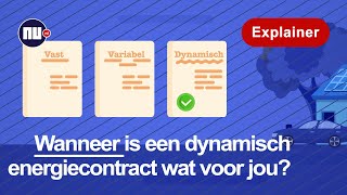 Wanneer is een dynamisch energiecontract wat voor jou  Nunl  Explainer [upl. by Isle]