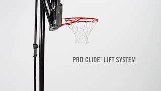 How to adjust the height on the Spalding Pro Glide Basketball Hoop [upl. by Nolrak2]