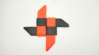 How to make 4 Pointed origami Ninja Star [upl. by Pippa]