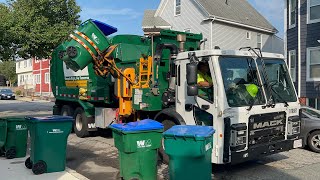 WM’s Brand New Garbage Truck Packing Medford Recycling [upl. by Lissy760]