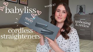 babyliss 9000 cordless straighteners unboxing demo amp review   GIVEAWAY  Alice Hope [upl. by Amol]