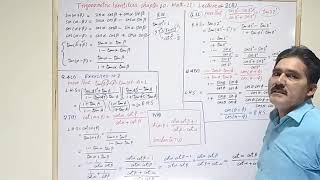 Trigonometric Identities  Lecture8  11th Year  Exercise102  Dr Abdur Rehman  IRSAL MATHS [upl. by Linet]