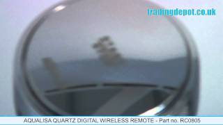 TRADING DEPOT Aqualisa Quartz Digital Wireless Remote  Part no RC0805 [upl. by Noissap]