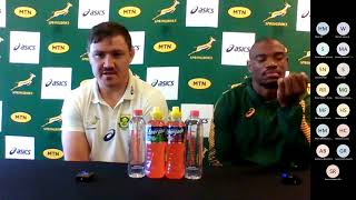 SPRINGBOKS Full press conference Jasper Wiese [upl. by Aikemehs]