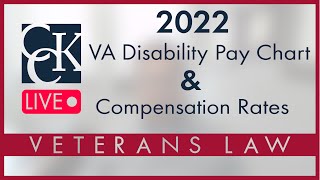 2022 VA Disability Pay Chart and Compensation Rates [upl. by Ahsietal]