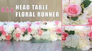 DIY Floral Wedding Table Runner Tutorial [upl. by Sacken818]