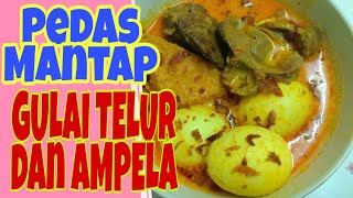 GULAI SUPER PEDAS isi TELUR AMPELA dan TAHU [upl. by Hguh780]