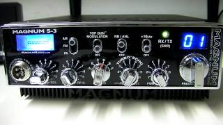 Magnum S3 350 10 Meter Export AM FM CB Radio video overview [upl. by Ahsille544]