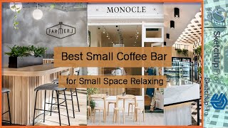 50 Relaxing Outdoor Cafe Design Ideas to Inspire You Small Coffee shop Design concept 34 [upl. by Alakam]