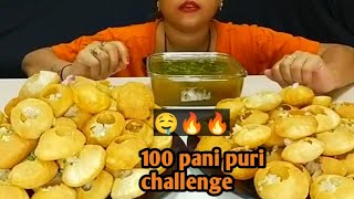 100 EXTRA SPICY 🔥 🥵 PANI PURI CHALLENGE 🤤 ASMA MUKBANG [upl. by Raychel]