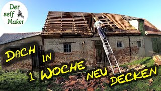 Das Dach in nur einer Woche neu decken  ES01  Dach neu decken  Scheune ausbauen  Der self Maker [upl. by Enier348]