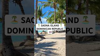 dreamiest day at Saona Island  Dominican Republic 🐚🫧🏝️🌊 dominicanrepublic travelshorts fyp [upl. by Nahtiek]