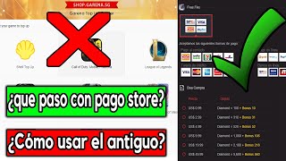 QUE PASO CON PAGO STORE 🤔 COMO USAR EL ANTIGUO PAGO STORE✅  Celular y PC [upl. by Enaitsirk]