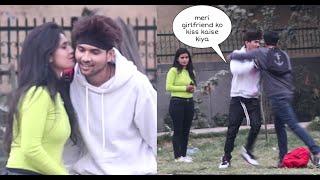 Kissing Prank gone wrong  Vishal Goswami Baba [upl. by Nizam]