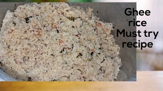 Ghee rice like kuska  10 min tasty rice seeraga samba ghee rice in tamil with english lines [upl. by Cozmo]