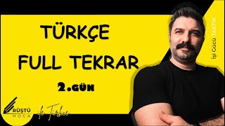 Türkçe Full Tekrar  2GÜN  Cümlede Anlam  RÜŞTÜ HOCA [upl. by Enyrat]