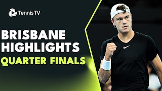 Nadal vs Thompson Thriller Rune Dimitrov amp More  Brisbane 2024 QuarterFinals Highlights [upl. by Eslehc]