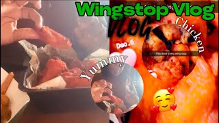 I’M TRYING WINGSTOP FOR THE FIRTST TIME [upl. by Windzer]