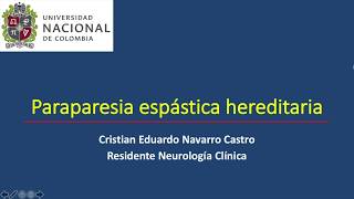 Paraparesia espástica hereditaria [upl. by Placidia]