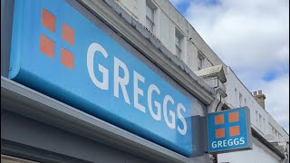 Part 2 American tries Greggs in the UK for the first time uk american foodie food foodreview [upl. by Serafina]