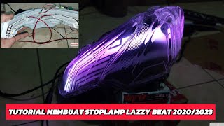 CARA MEMBUAT STOPLAMP LAZZY RGB BEAT DELUXBEAT STREET 20202023FULL LENGKAP [upl. by Aleciram]