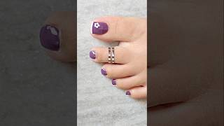 Toe nail art at home pedicure footnailart toenailart feetnail nails toe naildesigns foot [upl. by Leonore]