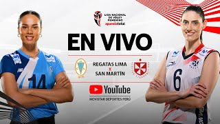 REGATAS LIMA vs U SAN MARTÍN EN VIVO sigue el partido por la fecha 10  LNSV 🏐👋 [upl. by Ayanej]