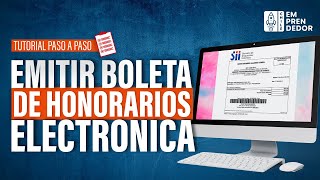 Cómo Emitir Una Boleta De Honorarios En Chile Paso A Paso 2024 [upl. by Kancler]