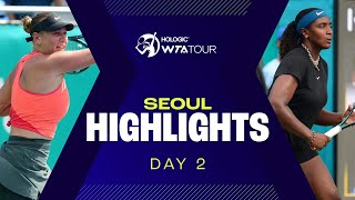 Anisimova Baptiste amp Raducanu in Day 2 action at Seoul 2024  WTA Match Highlights [upl. by Leacim802]