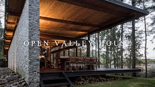 Open Valley House Design That Blends Into The Landscape Of The Forest [upl. by Payton]