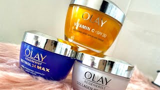 Olay creams review price and detail about retinol in beginners skincare [upl. by Atteram379]