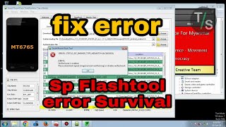 sp flashtool error status sec imghdr type mismatch 0xC0020029 survial [upl. by Lac]