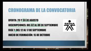 CONVOCATORIA SENA PRESENCIAL SEPTIEMBRE 2024 [upl. by Aztiraj]