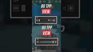 80 Tpp view vs 90 Tpp view  best Tpp view setting bgmi m416glacciar 90tpp gaming pubg rebel [upl. by Arretnahs]