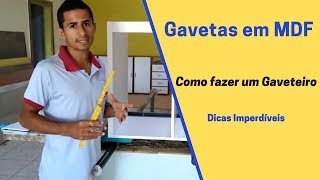 Como Calcular Gavetas em MDF Como Fazer um Gaveteiro [upl. by Moyer]