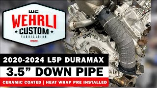 WCFab 2017  2024 L5P Duramax 35quot Down Pipe [upl. by Merton]